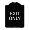 Signmission Designer Series Sign Exit Only, Black & Silver Heavy-Gauge Alum Sign, 18" L, 24" H, BS-1824-24034 A-DES-BS-1824-24034 - alternate 1